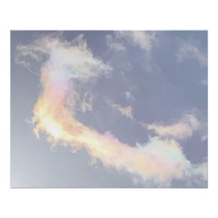 Rainbow Light in the Japanese Sky Poster