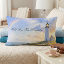 Rainbow Lighthouse Coastal Watercolor