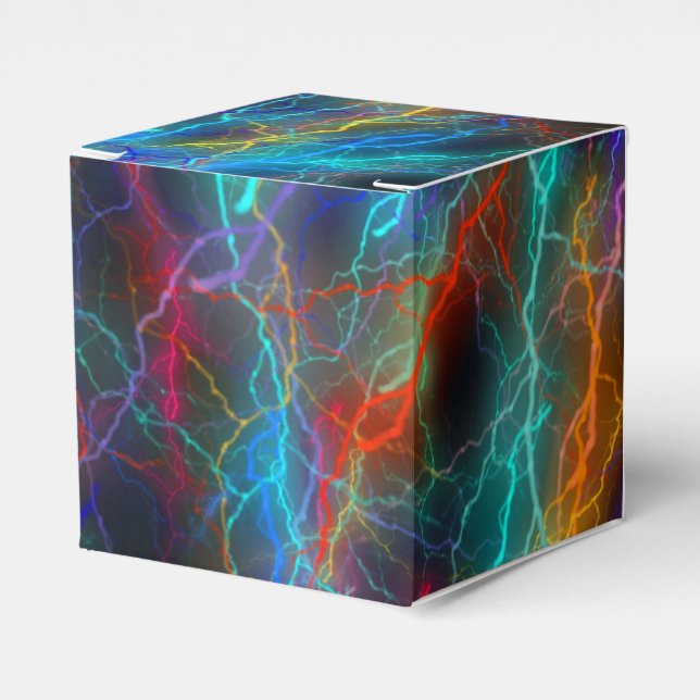 Rainbow Lightning Cool Favour Box (Front Side)
