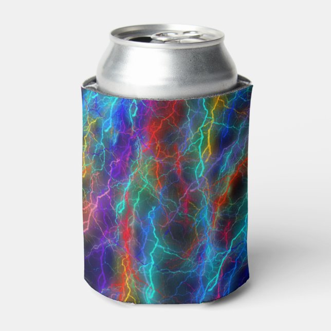 Rainbow Lightning Storm Can Cooler (Can Front)