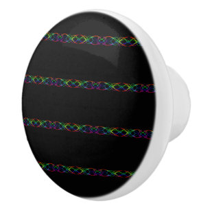 Rainbow Lights Ceramic Knob