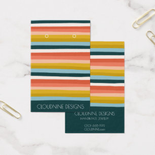 Rainbow Line Earring Necklace Jewellery Display Ca