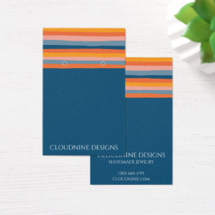 Rainbow Line Earring Necklace Jewellery Display Ca