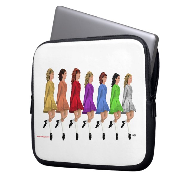 Rainbow Line Laptop Sleeve (Front Left)