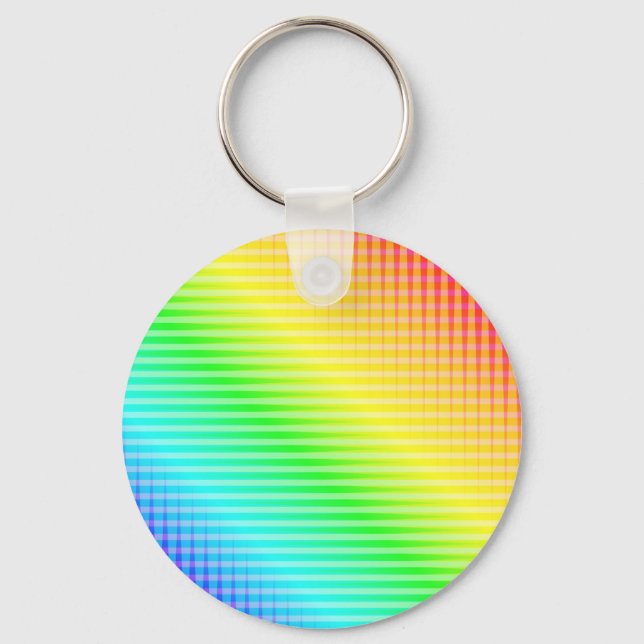 Rainbow Lines Key Ring (Front)