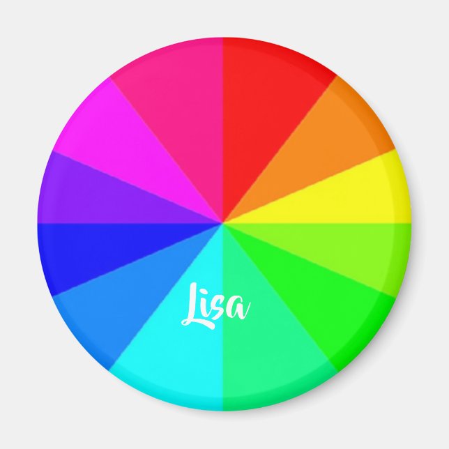 Rainbow lines magnet (Front)