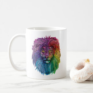 Rainbow Lion Pride Coffee Mug