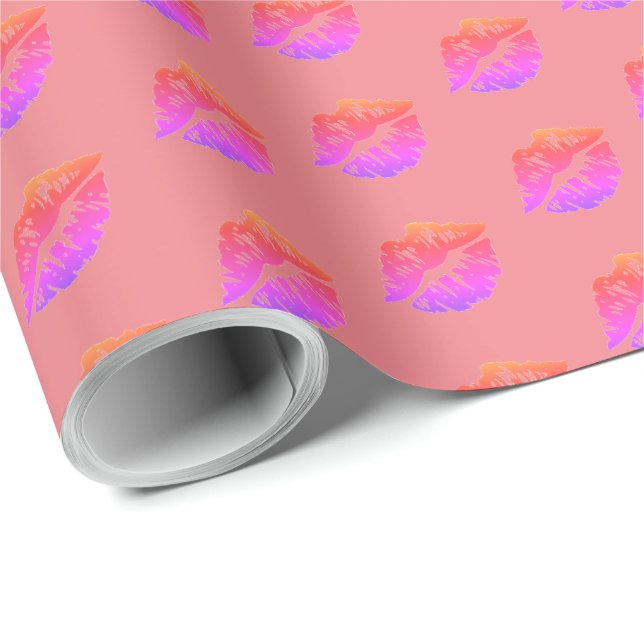 Rainbow lip Wrapping Paper (Roll Corner)