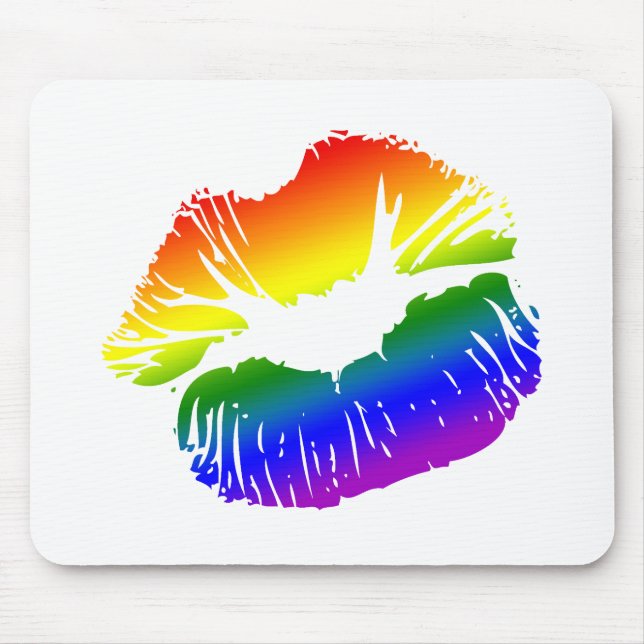 Rainbow Lips 1 Mouse Mat (Front)