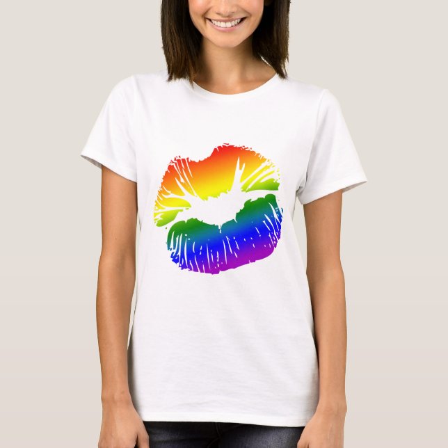 Rainbow Lips 1 T-Shirt (Front)