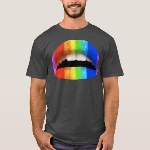 Rainbow Lips LGBT Pride Month Rainbow Tees