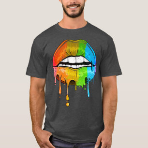 Rainbow Lips LGBT T-Shirt
