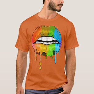 Rainbow Lips LGBT T-Shirt
