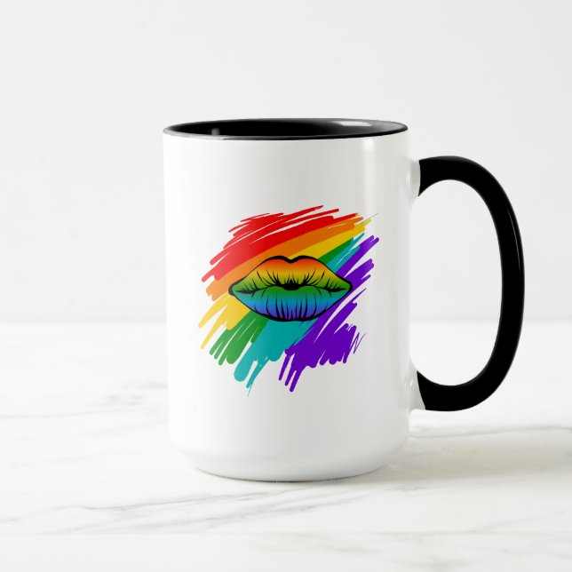 Rainbow Lips Mug (Right)