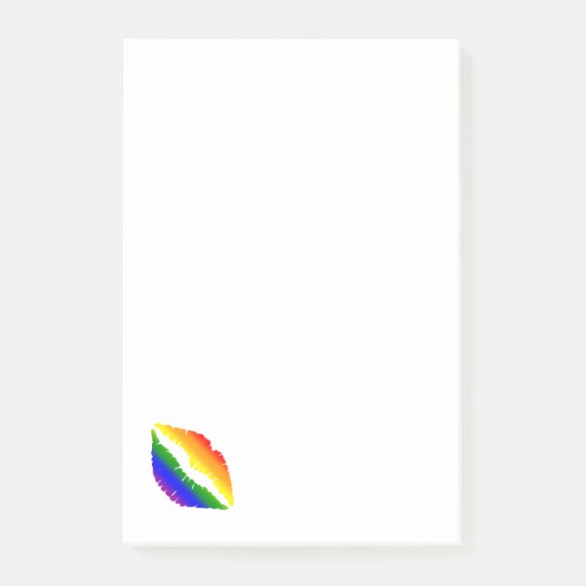 Rainbow Lips Post-it Notes (Front)