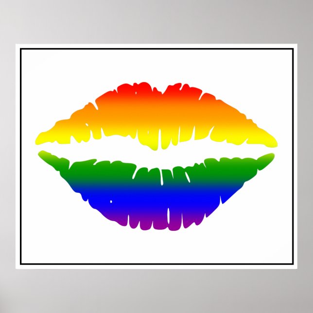 Rainbow Lips Poster (Front)