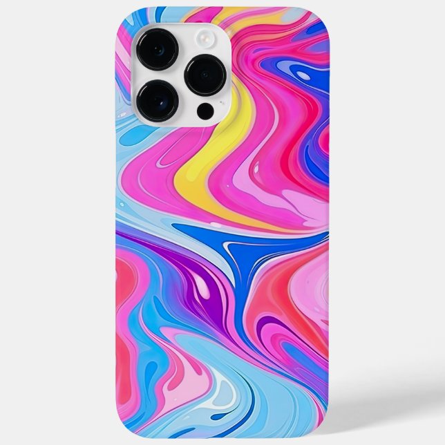 Rainbow Liquid Marble Case-Mate iPhone Case (Back)
