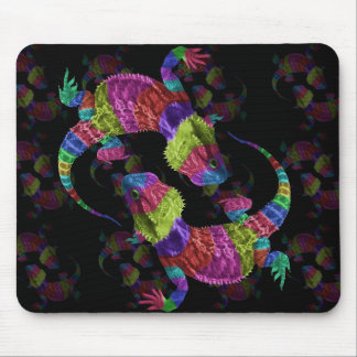 Rainbow Lizards Mouse Mat