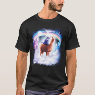 Rainbow Llama Cat Llama Premium T-Shirt