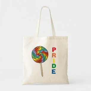 Rainbow Lollipop Pride Tote Bag