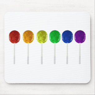 Rainbow Lollipops Mouse Mat