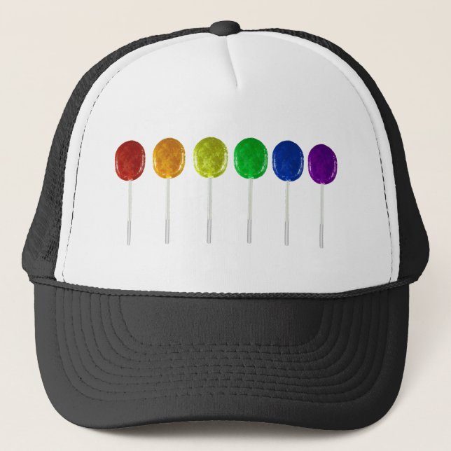 Rainbow Lollipops Trucker Hat (Front)