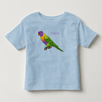 Rainbow lorikeet bird cartoon illustration