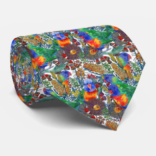 Rainbow Lorikeet Botanical Garden Tie