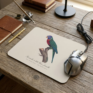 Rainbow lorikeet female, Trichoglossus moluccanus Mouse Mat