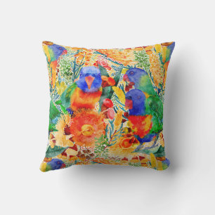 Rainbow Lorikeet Garden Cushion