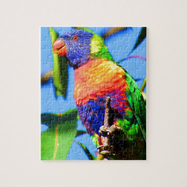 rainbow lorikeet jigsaw puzzle (Vertical)