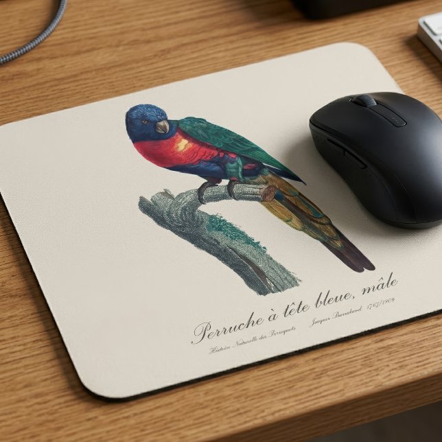 Rainbow Lorikeet Male, Trichoglossus Moluccanus Mouse Mat (Rainbow Lorikeet Male, Trichoglossus Moluccanus. Mouse Pad)