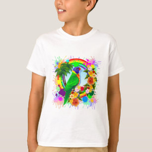 Rainbow Lorikeet Parrot Art T-Shirt