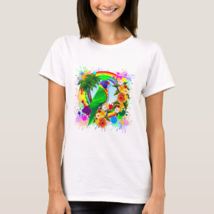Rainbow Lorikeet Parrot Art T-Shirt