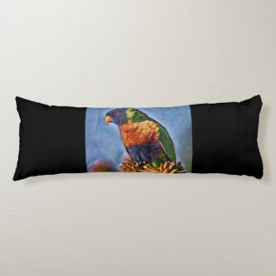 Rainbow Lorikeet Parrot Bird Body Cushion