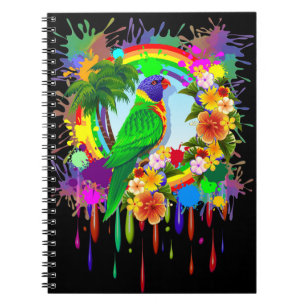 Rainbow Lorikeet Parrot Notebook
