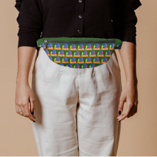 Rainbow Lorikeet Parrot Pattern Bum Bags