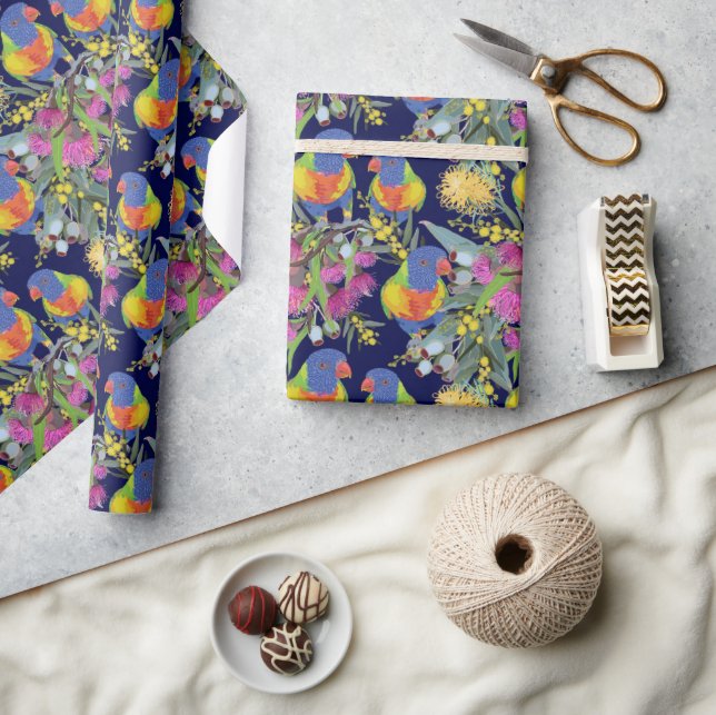 Rainbow Lorikeet Wrapping Paper (Crafts)