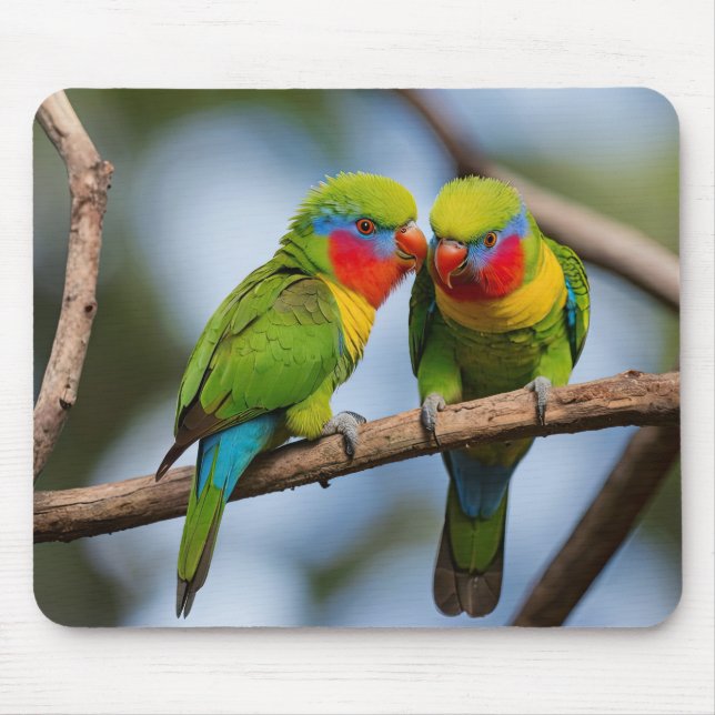 Rainbow Lorikeets Mouse Mat (Front)