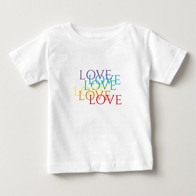 RAINBOW LOVE Baby T-Shirt (Front)