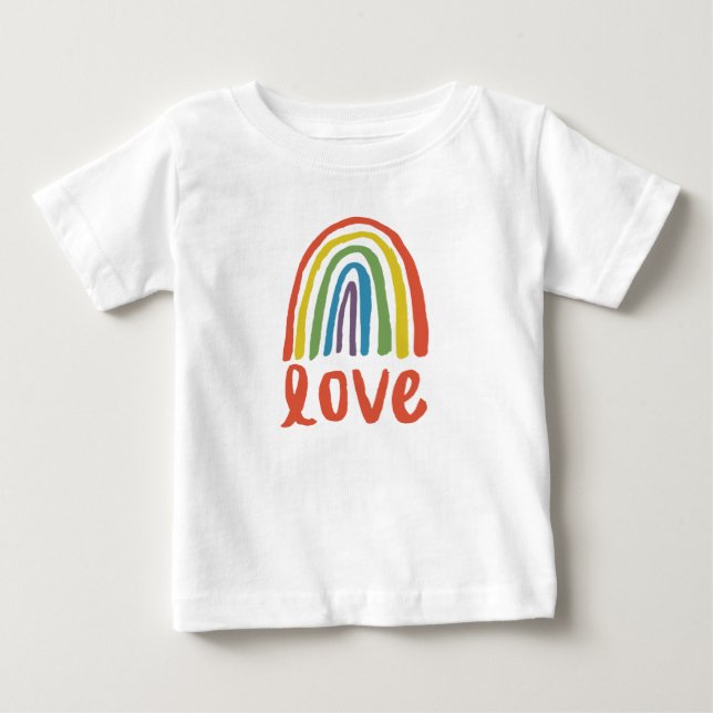 Rainbow Love Baby T-Shirt (Front)