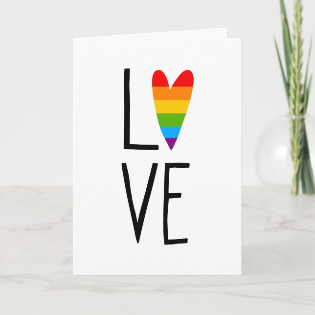 Rainbow Love Card (Front)