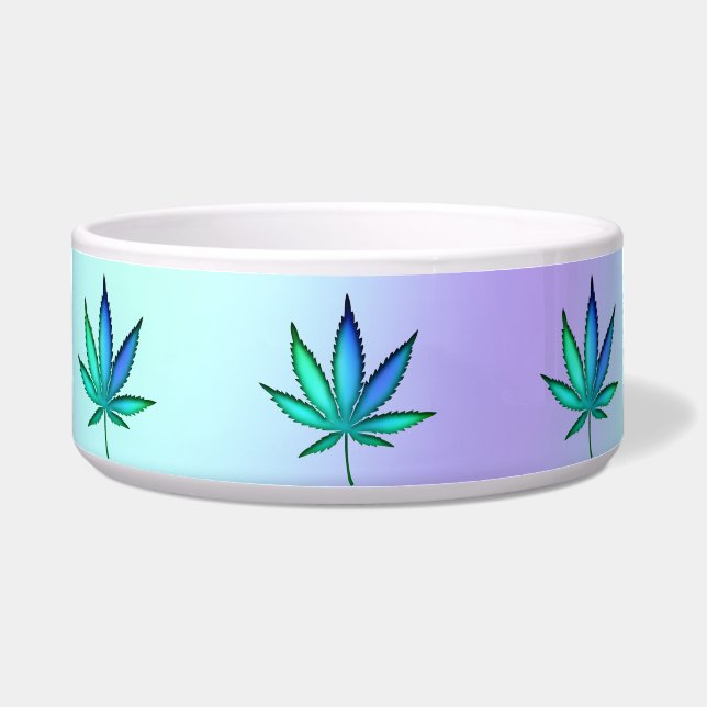Rainbow Love Ceramic Pet Bowl (Front)