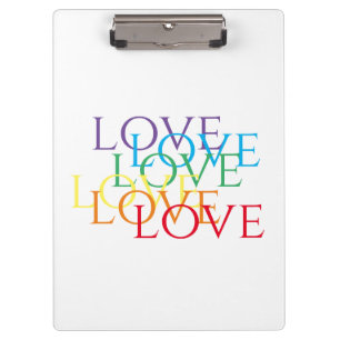 RAINBOW LOVE Clipboard 