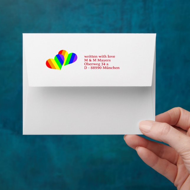 Rainbow Love Envelope (Hand)