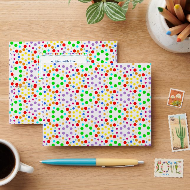 Rainbow Love Envelope (Desk)