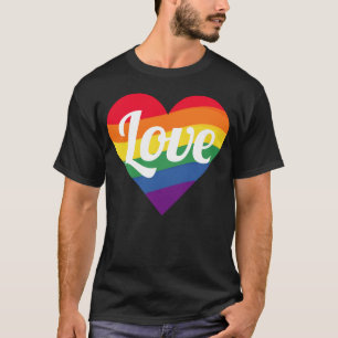 Rainbow Love Heart friends T-Shirt