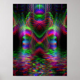 Rainbow Love Heart Poster