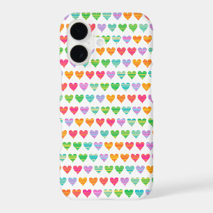 Rainbow Love Hearts Colourful Fun Cute Casing