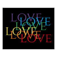 RAINBOW LOVE II 25x20 Poster